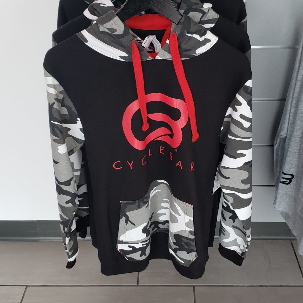 CycleBar Unisex Code Five Fashion Camo Hooded Sweatshirt